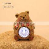 Stone Mini Bear Figurines Solar Lamp thumbnail-2