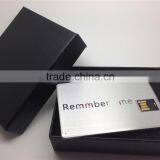 Super Slim Aluminum Material USB Flash Drive, Grade A Chips Credit Card Business USB Memory Stick Custom thumbnail-4