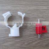 Crooked Head Poultry Water Drinker For Round Tube PP Nipple Style