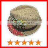 Fashion Linen Fedora Hat
