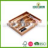 Bamboo Kitchen Cutlery Tray,bamboo Organizer,wood Cutlery Tray Wholesale thumbnail-5