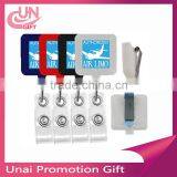 Custom Clean Color Retractable Badge Reel Square Badge Reel For Business