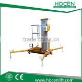 For Aerial Working Maintenance Platform Mast Hydraulic Electric Small One Man Lift Elevator