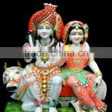 Marble Lord Shiva Family Statue