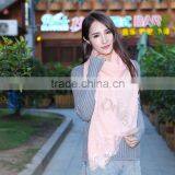 Cheap Price Gray Lace and Shiny Crystal Sequin Fashion Scarves for Women thumbnail-5