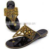 High Quality Good Selling New Design Summer Slipper With Pretty Stone for Woman thumbnail-1