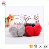 Knit Solid Color Plush Lining Bright Color Earmuffs thumbnail-1