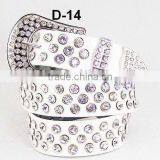 Fashion Belt With Rhinestone Buckle thumbnail-1