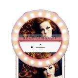 For IPhone Samsung Cellphone Fill Light Selfie Ring Light With 250mAh Built in Battery thumbnail-2