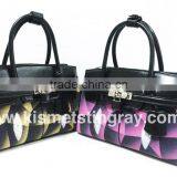 SMART CASUAL LADIES HANDBAGS, TOP HANDLE HANDBAGS WITH ADJUSTABLE SHOULDER STRAP, HIGH QUALITY GENUINE STINGRAY BAGS thumbnail-2