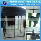 Large dog kennels with top cover / dog wire mesh cage / metal cage