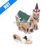 Personalized Hand Crafted Painted Decorative Lighted Ceramic Church thumbnail-1