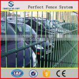 Green Galvanized Powder Coated Double Wire Mesh/2d Wire Fence Panel/double Welded Wire Mesh Fence