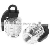 2PCS Grenade Car&Motorcycle Tyre Tire Air Valve Cap Universal -Black Cool New thumbnail-1