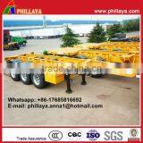 2017 40ft 3 Axle Retractable Skeletal Container Semi Trailers for Sale thumbnail-3