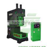 Ungar Aluminum Foil Food Container Making Machine Vertical Press Punch Machine (UN-55T) C-Type Well Design Auto Production Line thumbnail-2