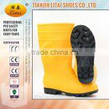 Yellow Black PVC Safety Gumboots ,comfortable PVC Work Boots,cheap Safety Shoes thumbnail-1