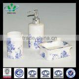 Cylindrical and Rectangle Light Blue Ceramic Bathroom Soap Dish thumbnail-1