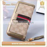Fashion Design Color Printing Canvas Zipper Long Wallet Women thumbnail-5
