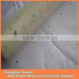 Ivory Color Organza Polka Dot Table Cloths/runner