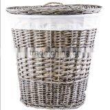 Hand-Woven Willow Wicker Customized Dirty Laundry Basket thumbnail-5