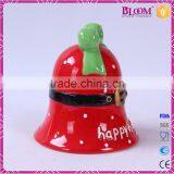 High Quality Colorful Small Ceramic Christmas Bell thumbnail-4
