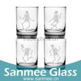 4PCS Gift Glass Set Funny Pattern Printing Decal Lowball Glass thumbnail-1