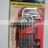 9pcs Standard Type Star Key Wrench Sets thumbnail-1