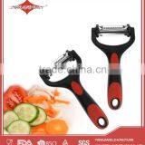 3 in 1 Multi-function Stainless Steel Vegetable Peeler With Rubber Handled thumbnail-1