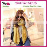 Hot Sale New Arrival Autumn Winter Artesanato Women Scarves Fashion Lengthen Cotton Scarves Warm Solid Scarf thumbnail-1