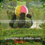 Wholesale Garden Decorative Aritificial Panda Topiary Large Artificial Green Carton Topiary thumbnail-2
