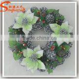 Indoor Decorated Artificial Christmas Wreathes thumbnail-1