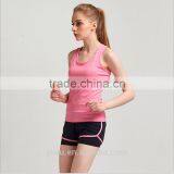 Wholesale Fitness Slim Sleeveless Ladies Purple Vest Gym Yoga Vest thumbnail-6