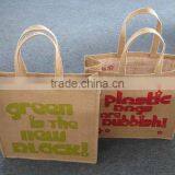 Jute Handbag Natural With Sigle Color Printing thumbnail-1