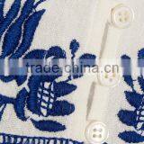 Boho Crochet-trimmed Computerized Machine Embroidery Cotton-gauze Mini Dress Western Dresses Names HSd5260 thumbnail-6