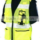 Wholesale Printing Logo Cheap Low MOQ Orange Yellow Green Safety Mesh Traffic Reflectors Incident Vest 3M Reflective Tank Top thumbnail-6