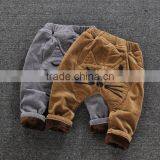 High Quality Corduroy Korean Style Cat Patterned Boys Pant Fashion Thickening and Velvet Leisure Pants thumbnail-2
