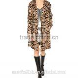 2016 Winter Lady Fancy High Quality Print Goat Fur Coat OEM Service thumbnail-1