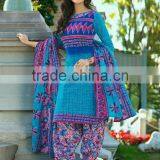 Patiala Style Readymade Printed Suits 100%(Pure Cotton ) thumbnail-1