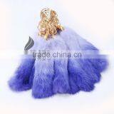 CX-R-39B 2016 Fashion Car Key Chain Genuine Rabbit Fur Keychains thumbnail-1