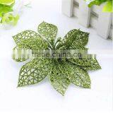 10cm Artificial Christmas Flowers, Christmas Garlands Rattan Christmas Tree Decorations thumbnail-3
