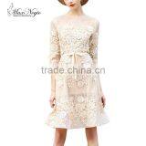 Maxnegio Office Ladies Formal Wear Ladies Lace Day Dress thumbnail-1