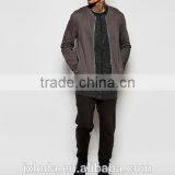 New Style Curved Hem Blank Bomber Jacket Custom Made thumbnail-2