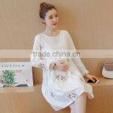 Zm51275a Fashion Long Sleeve Pregnant Women Dress Wholesale Maternity Clothes thumbnail-4