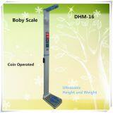DHM-16 Foldable Ultrasonic Digital Height and Weight Scale With Coin and Print thumbnail-3