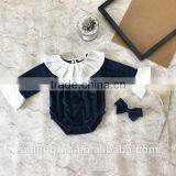 Sweetly Baby Girls Long Sleeve Bodysuit Winter Velvet Baby Romper thumbnail-4