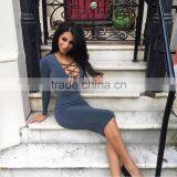 New Design Women Sexy Bandage Bodycon Pencil Evening Party Club Dress thumbnail-1