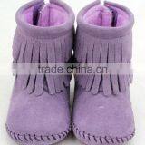 Baby Suede Leather New Style Girls Ballet Shoes Unique Boys Shoes thumbnail-4