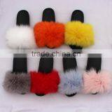 Myfur New Arrivals Fur Slippers for Women Outdoor Shoes Furry Ladies Slippers Flat Platform Woman Slides thumbnail-4
