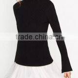 EY0855S Ladies Women Pullover Sweater Turtleneck Sweater thumbnail-3